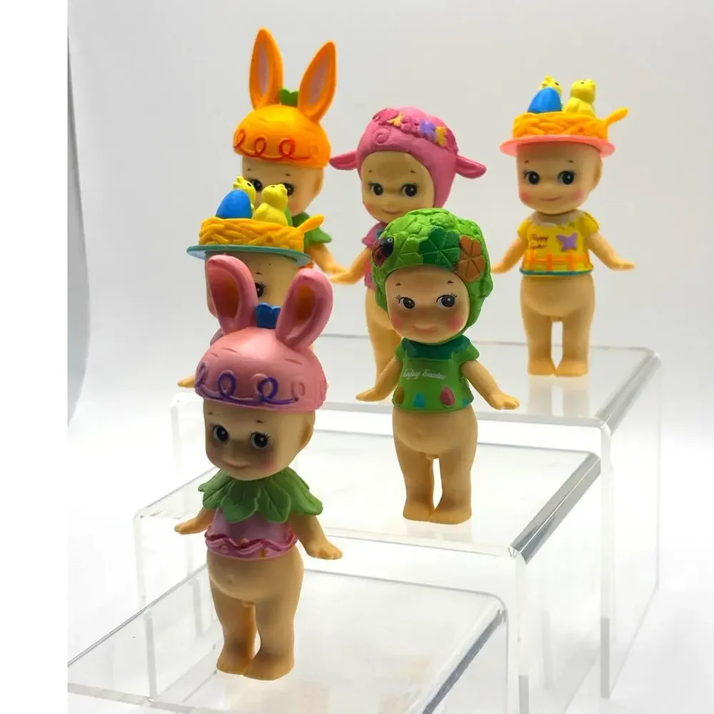 Set of 6 New Unbranded Kewpie, Angel Mini Figures, Easter Costumes, Open Boxes